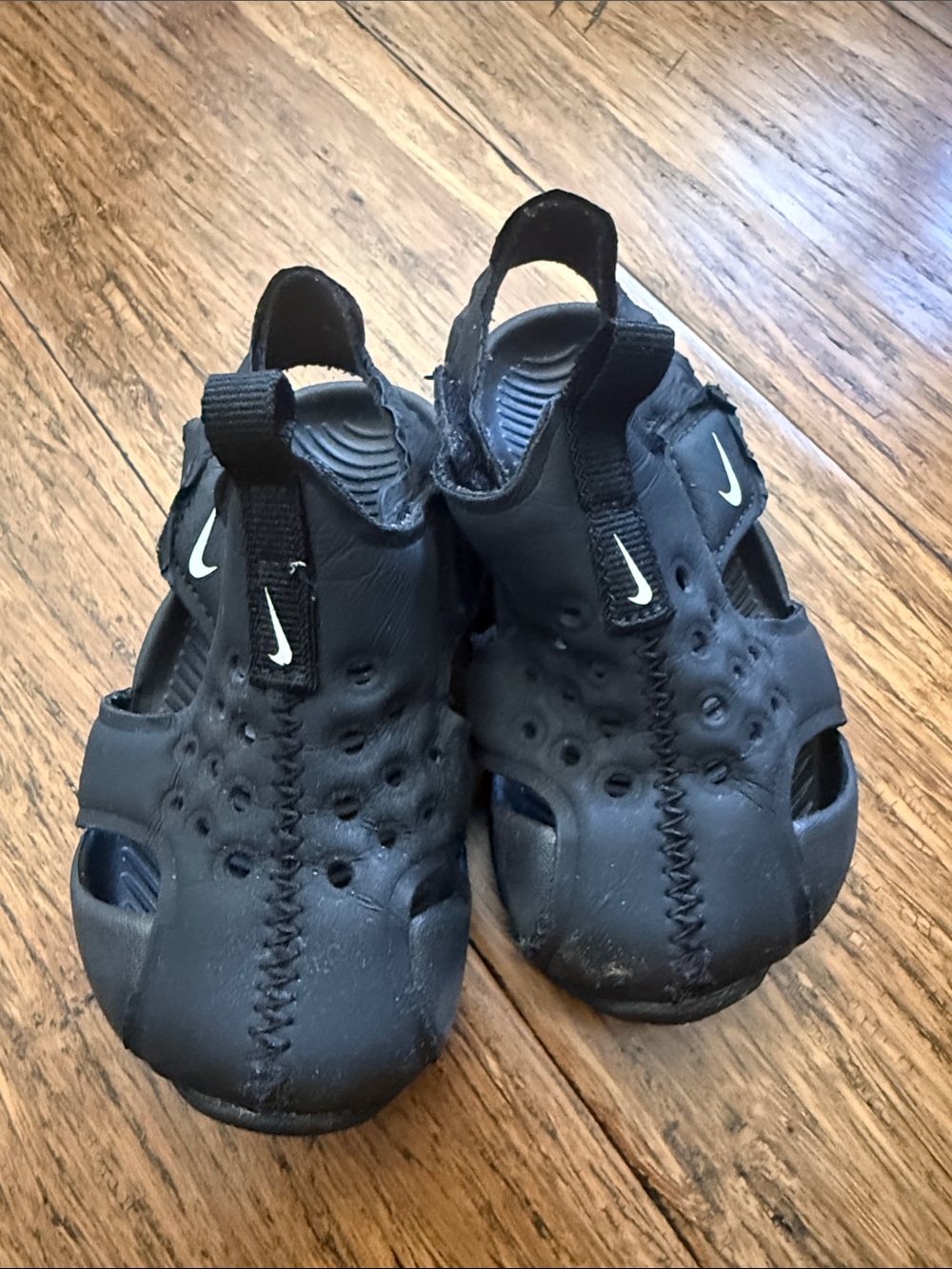 Nike Sunray Protect 4 TD Kids 5C Black Water Sandals Toddler